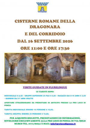 VISITE GUIDATE ALLE CISTERNE ROMANE