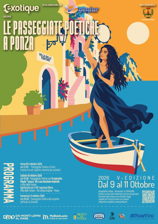LE PASSEGGIATE POETICHE DAL 9 ALL' 11 OTTOBRE 2026